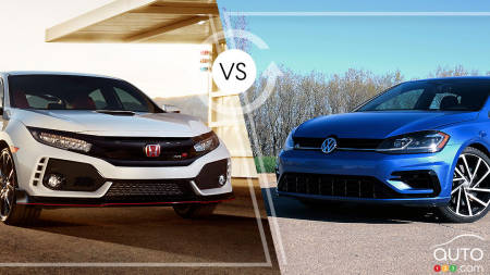 Comparaison : Honda Civic Type R 2019 vs Volkswagen Golf R 2019